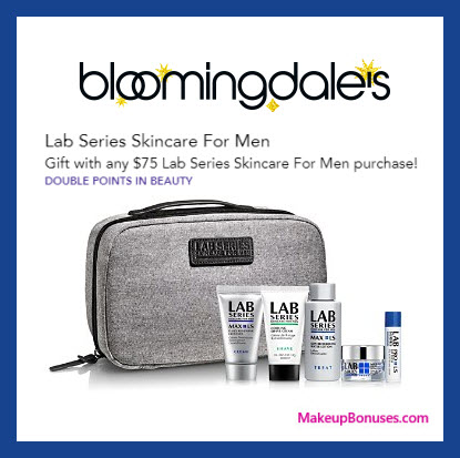 Receive a free 6-pc gift with your $75 LAB SERIES purchase