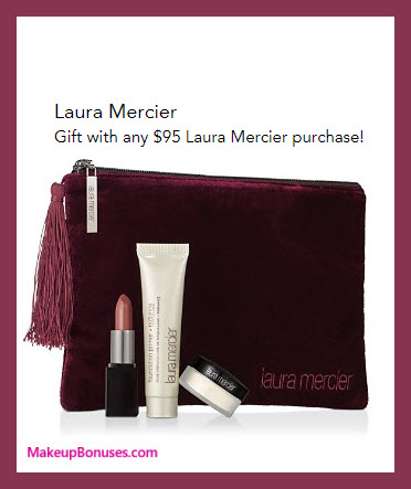 Receive a free 4-pc gift with your $95 Laura Mercier purchase