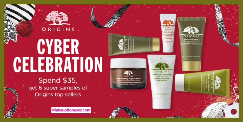 Receive a free 6-pc gift with your $35 Origins purchase