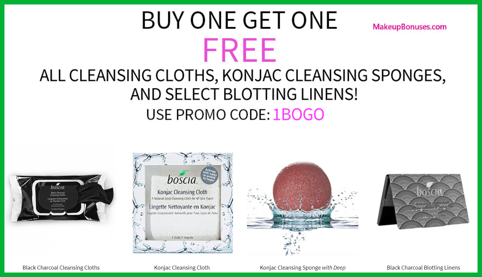 Receive a free 3-pc gift with your 3+ Cleansing Cloths, Konjac Sponges, Select Blotting Linens purchase