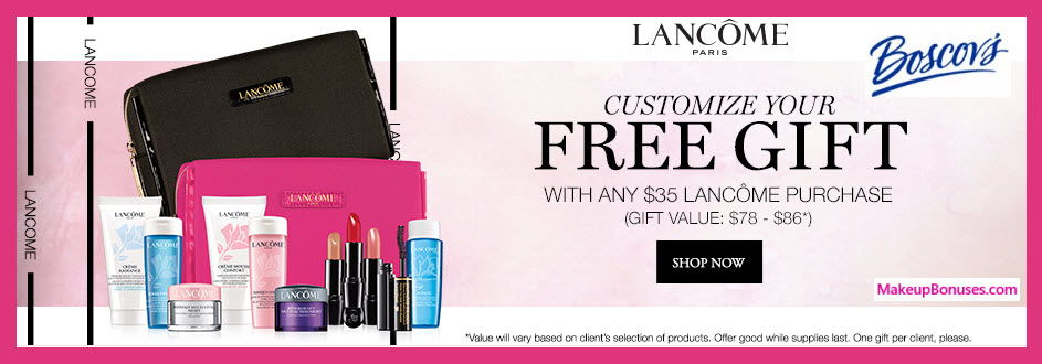 Receive a free 7-pc gift with your $35 Lancôme purchase