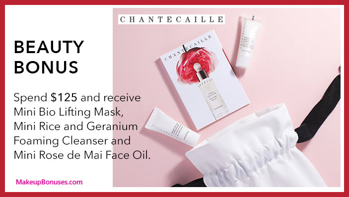 Receive a free 3-pc gift with your $125 Chantecaille purchase
