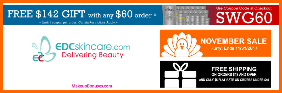 Receive a free 18-pc gift with your $60 Multi-Brand purchase