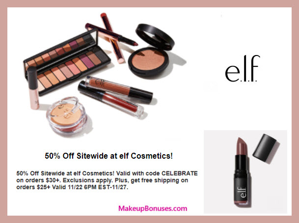 ELF Cosmetics Sale - MakeupBonuses.com