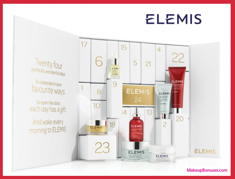 Online Exclusive ELEMIS Advent Calendar- MakeupBonuses.com