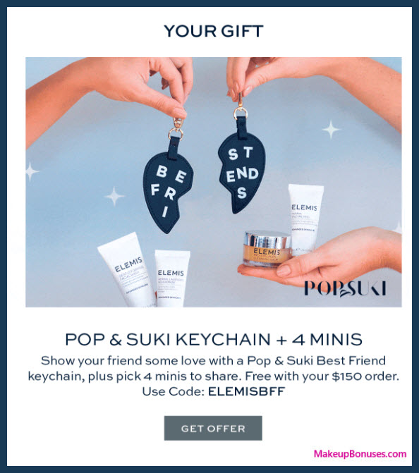Receive a free 5-pc gift with your $150 Elemis purchase