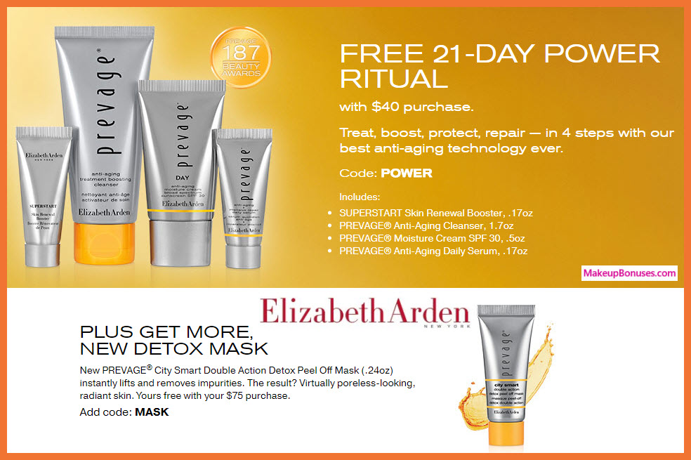 Receive a free 4-pc gift with your $40 Elizabeth Arden purchase