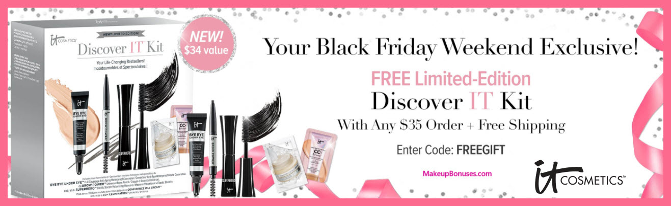 Receive a free 5-pc gift with your $35 It Cosmetics purchase