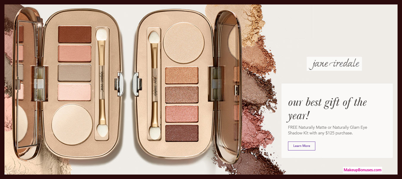 Receive a free 5-pc gift with your $125 Jane Iredale purchase