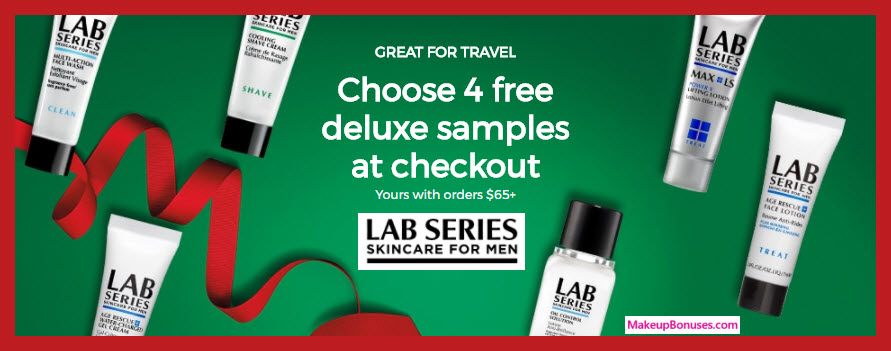 Receive your choice of 4-pc gift with your $65 LAB SERIES purchase