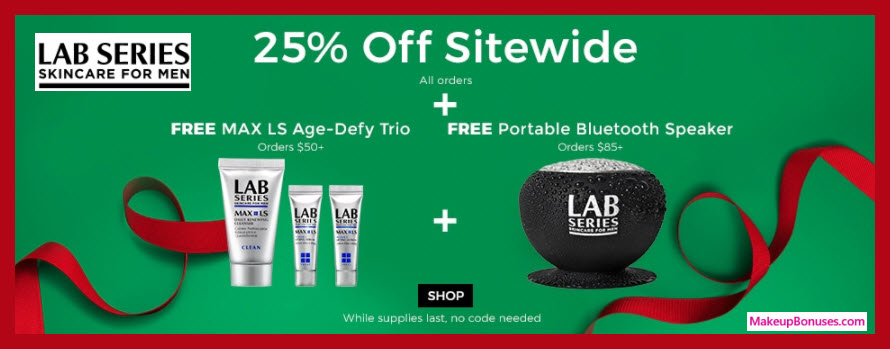 Receive a free 3-pc gift with your $50 LAB SERIES purchase