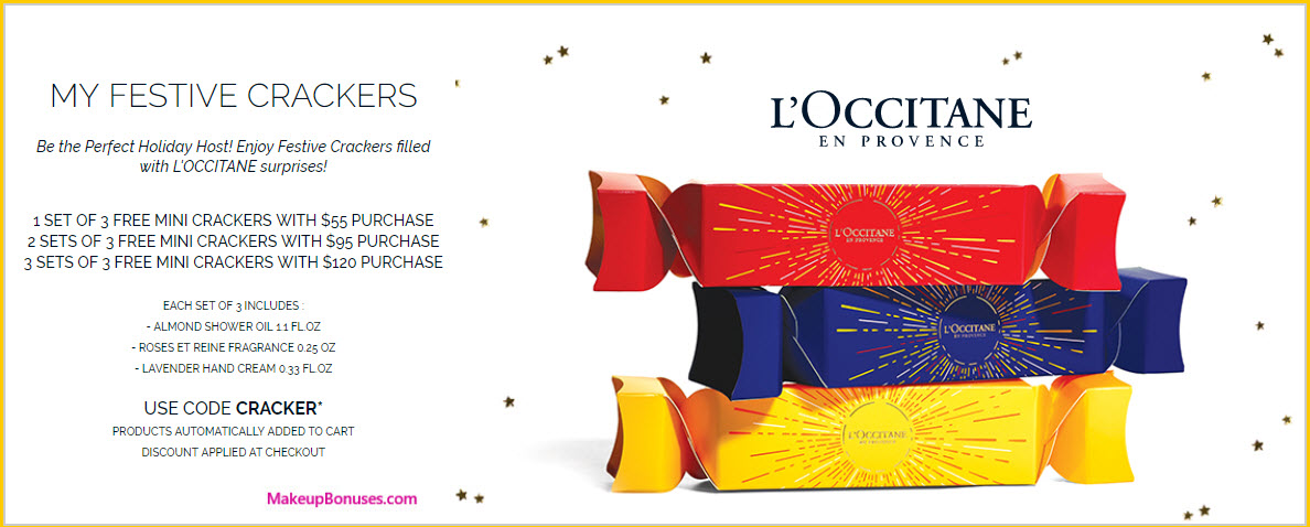 Receive a free 3-pc gift with your $120 L'Occitane purchase
