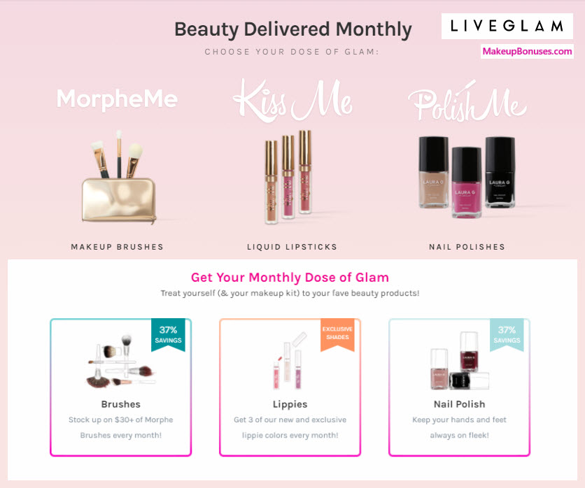 LiveGlam MorpheMe Makeup Brushes Beauty Box - MakeupBonuses.com