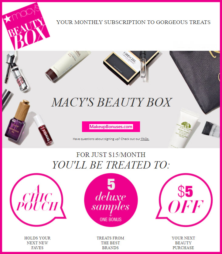 Macy's Beauty Box - MakeupBonuses.com