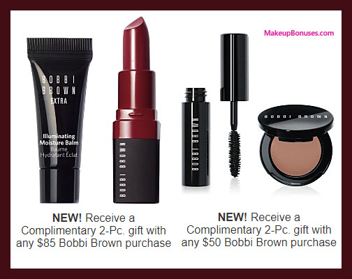 Receive a free 4-pc gift with your $85 Bobbi Brown purchase