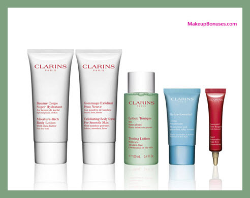 Receive a free 5-pc gift with your $125 Clarins purchase
