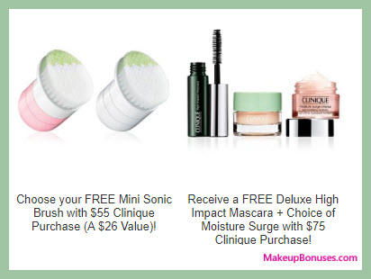 Receive a free 6-pc gift with your $55 Clinique purchase