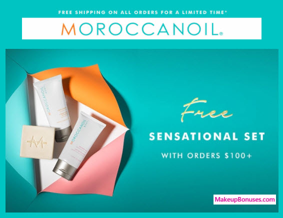 Receive a free 3-pc gift with your $100 Moroccanoil purchase
