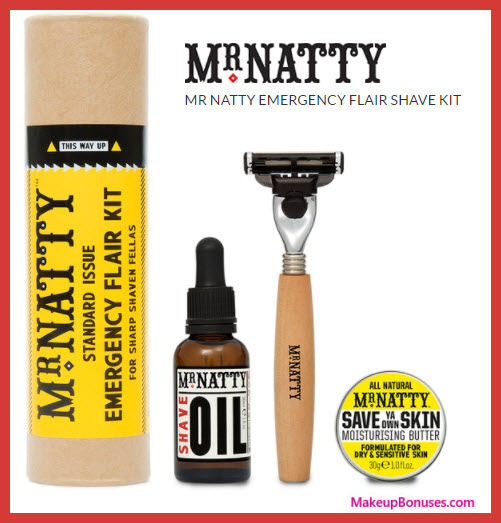 MR NATTY EMERGENCY FLAIR SHAVE KIT - MakeupBonuses.com