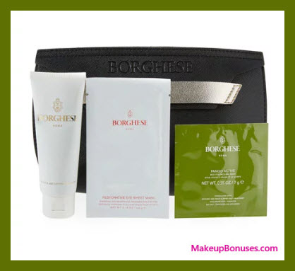Receive a free 4-pc gift with your $65 Borghese purchase