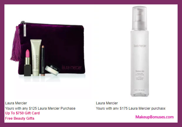 Receive a free 5-pc gift with your $125 Laura Mercier purchase