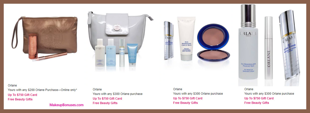 Receive a free 3-pc gift with your $200 Orlane purchase
