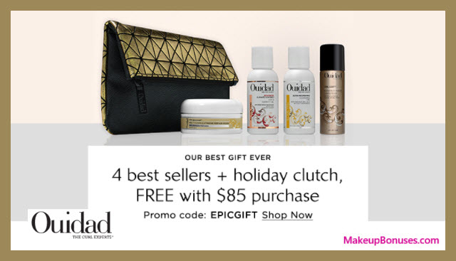 Receive a free 5-pc gift with your $85 Ouidad purchase