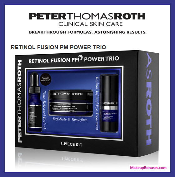 RETINOL FUSION PM POWER TRIO - MakeupBonuses.com