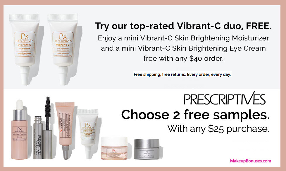 Receive a free 4-pc gift with your $40 Prescriptives purchase