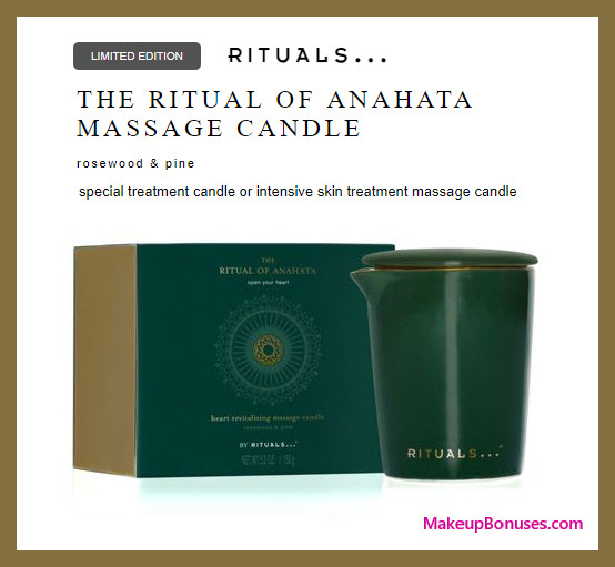 THE RITUAL OF ANAHATA MASSAGE CANDLE - MakeupBonuses.com