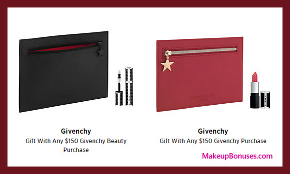Receive a free 4-pc gift with your $150 Givenchy purchase