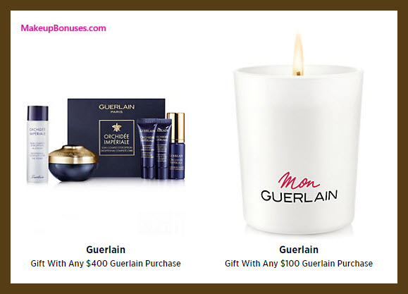 Receive a free 6-pc gift with your $400 Guerlain purchase