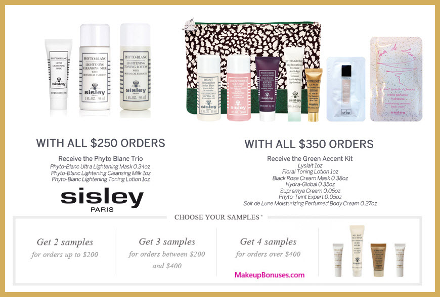 Receive a free 3-pc gift with your $250 Sisley Paris purchase