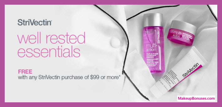 Receive a free 3-pc gift with your $99 StriVectin purchase