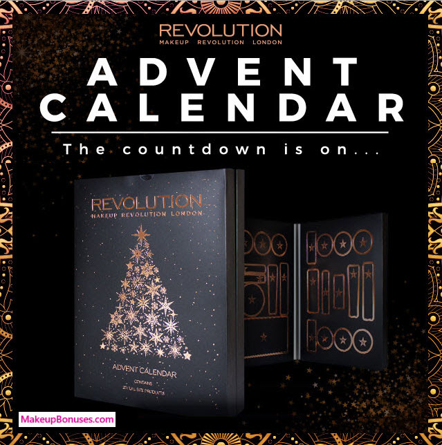Makeup Revolution Advent Calendar 2017- MakeupBonuses.com