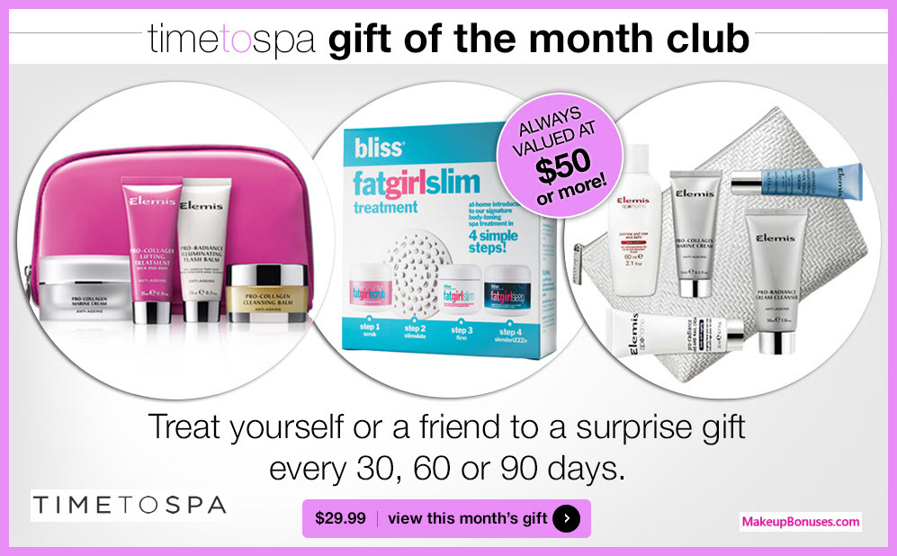 Time To Spa Gift of the Month Club - MakeupBonuses.com