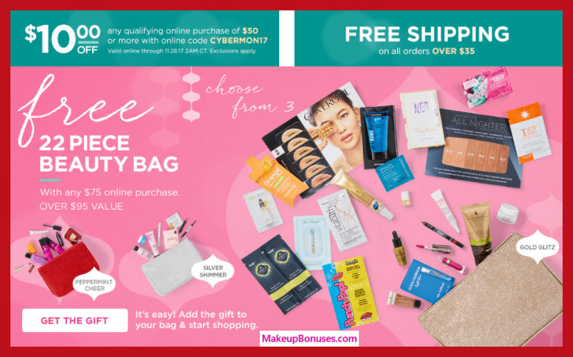 Receive your choice of 22-pc gift with your $75 Multi-Brand purchase