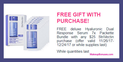 Receive a free 7-pc gift with your $25 StriVectin purchase