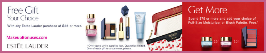 Receive your choice of 7-pc gift with your $35 Estée Lauder purchase