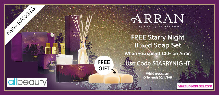 Receive a free 3-pc gift with your ~$40 (30 GBP) purchase