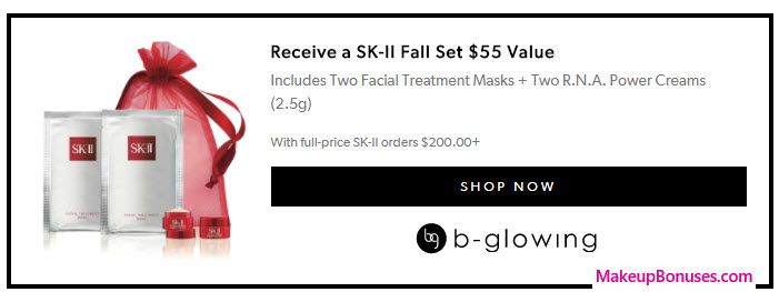 Receive a free 4-pc gift with your $200 SK-II purchase