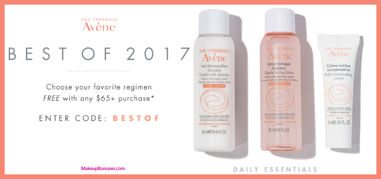 Receive your choice of 3-pc gift with your $65 Avène purchase