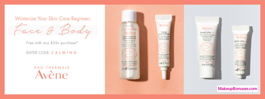 Receive a free 4-pc gift with your $55 Avène purchase