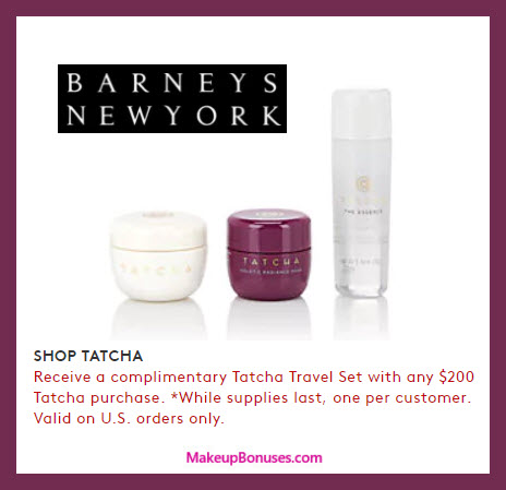 Receive a free 3-pc gift with your $200 Tatcha purchase