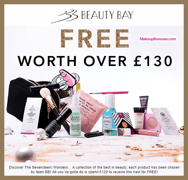 Receive a free 18-pc gift with your ~$162 (120 GBP) purchase