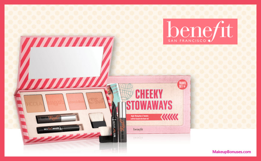 Receive a free 7-pc gift with your $75 Benefit Cosmetics purchase