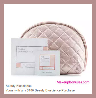 Receive a free 3-pc gift with your $100 Beauty Bioscience purchase