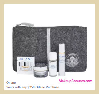 Receive a free 4-pc gift with your $350 Orlane purchase