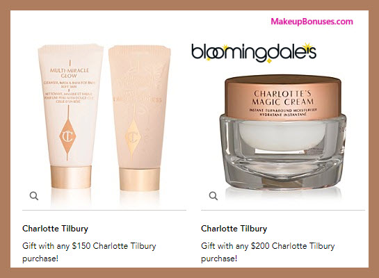 Receive a free 3-pc gift with your $200 Charlotte Tilbury purchase