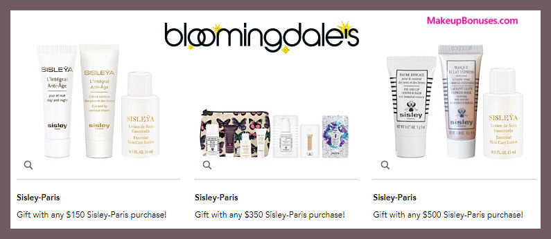 Receive a free 3-pc gift with your $150 Sisley Paris purchase